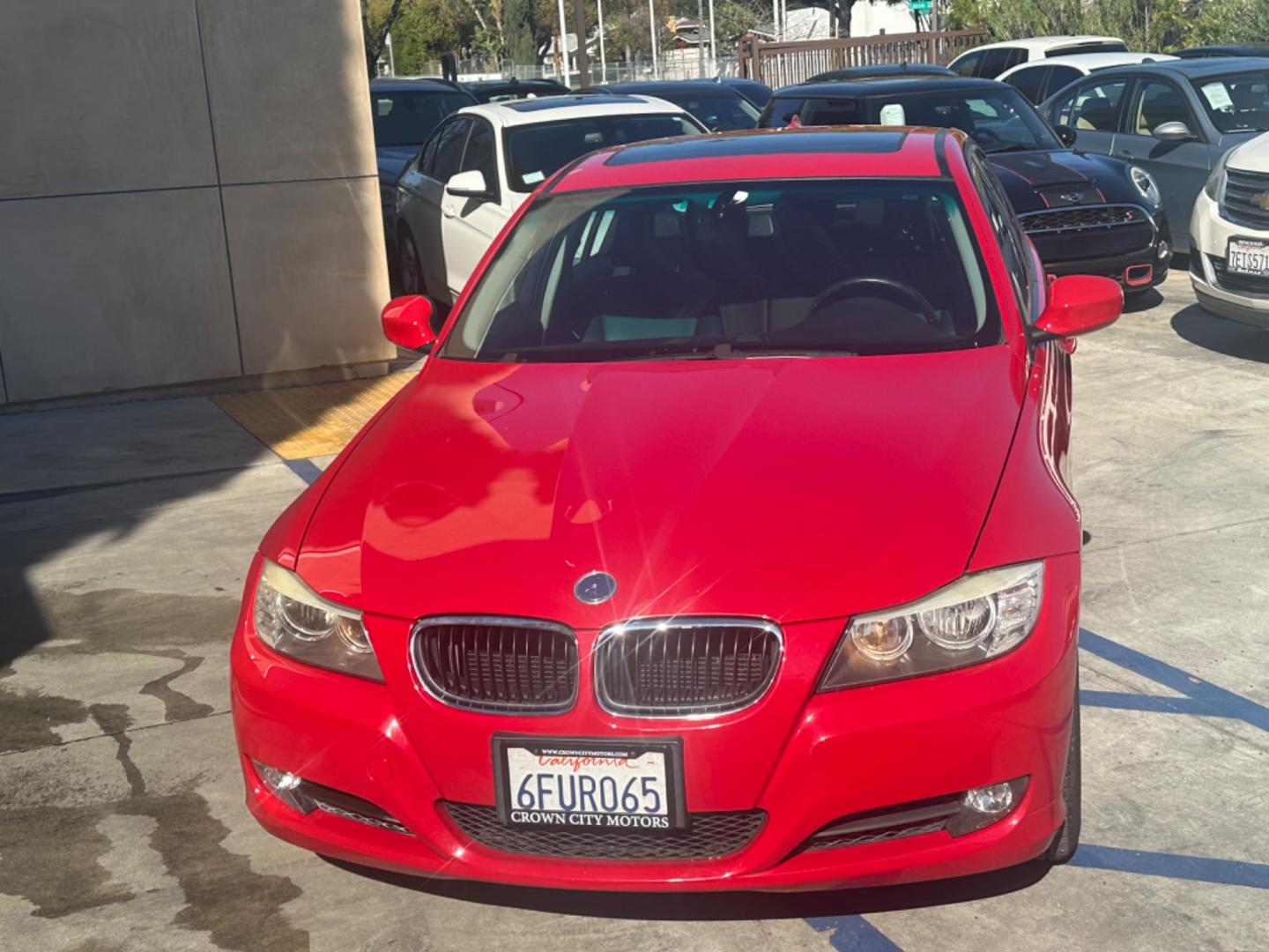 2009 Red /Black BMW 3-Series 328i (WBAPH57539N) with an 3.0L L6 DOHC 24V engine, Automatic transmission, located at 30 S. Berkeley Avenue, Pasadena, CA, 91107, (626) 248-7567, 34.145447, -118.109398 - New Tires! V-6, Performance package! - Photo#6